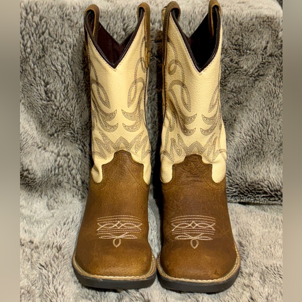 Cowboy Legend Childrens Distressed Brown Western Boots S child size 3